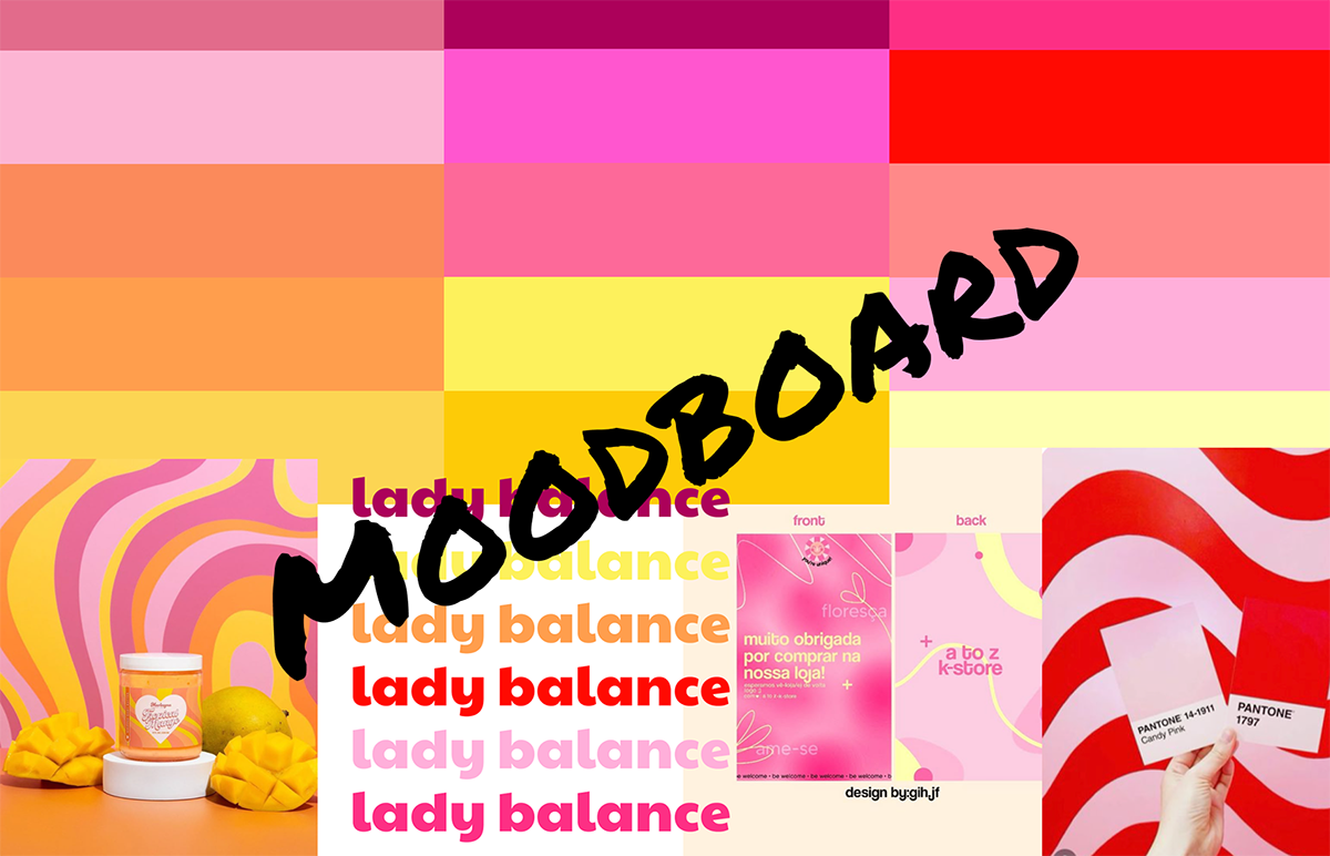 Visuelle designforslag til LadyBalance
